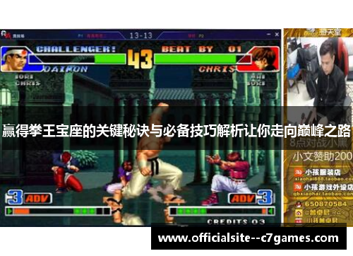 赢得拳王宝座的关键秘诀与必备技巧解析让你走向巅峰之路